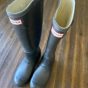 Hunter Black boots women